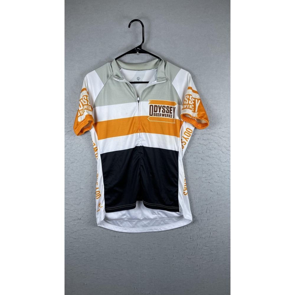 Peak 1 Sports Odyssey Beerwerks Cycling Jersey Womens XL‎ Full Zip Beer Shirt